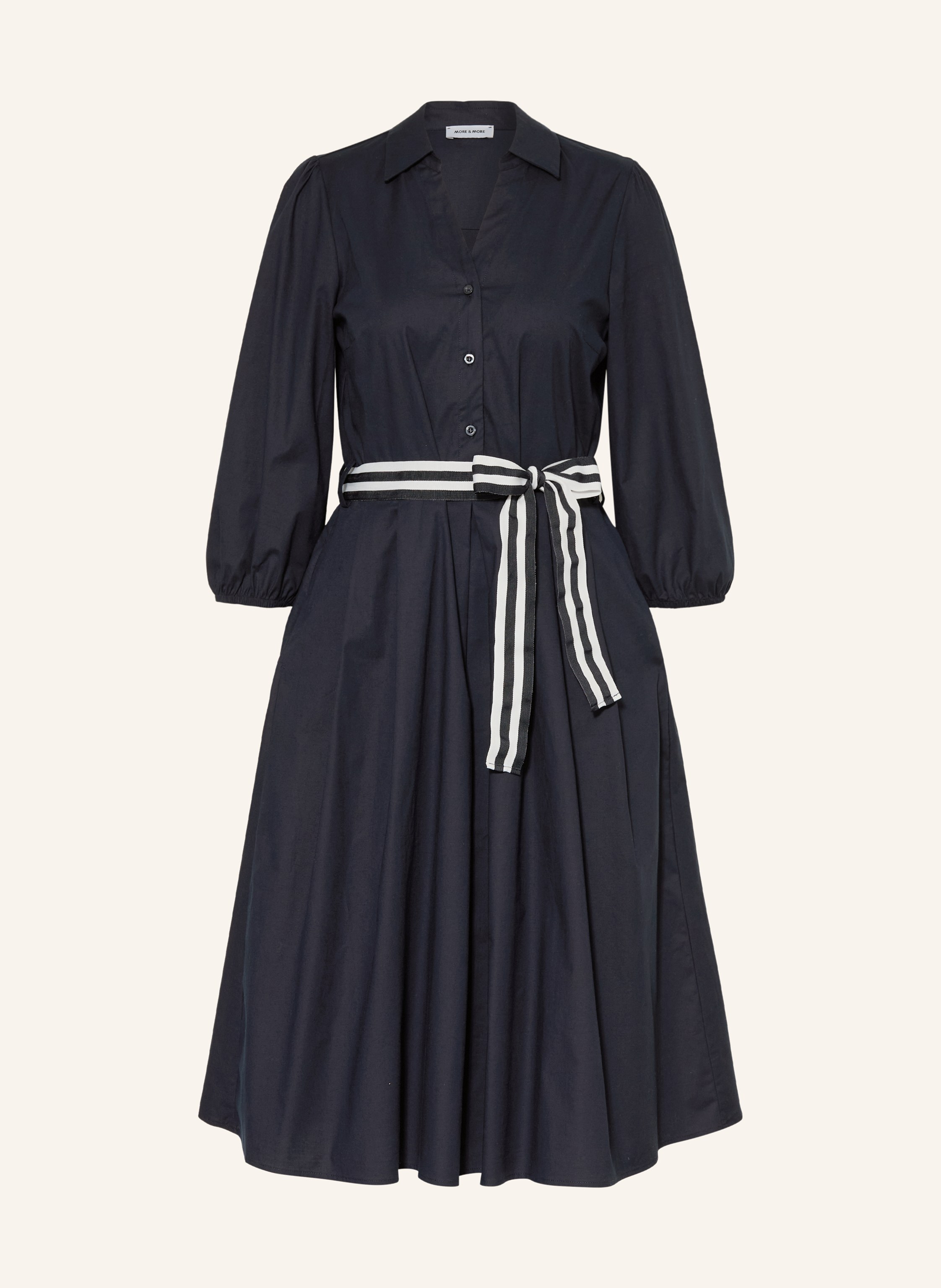 MORE & MORE Hemdblusenkleid mit 3/4-Arm