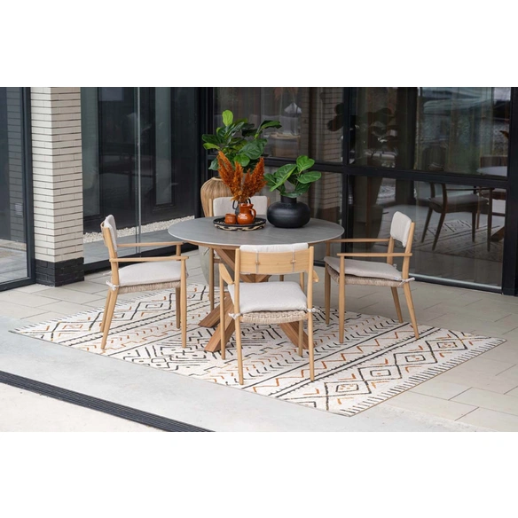 Gartentisch, »Lowland«, Ø 120 cm, teaklook
