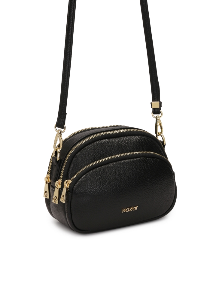 Classic leather belt handbag