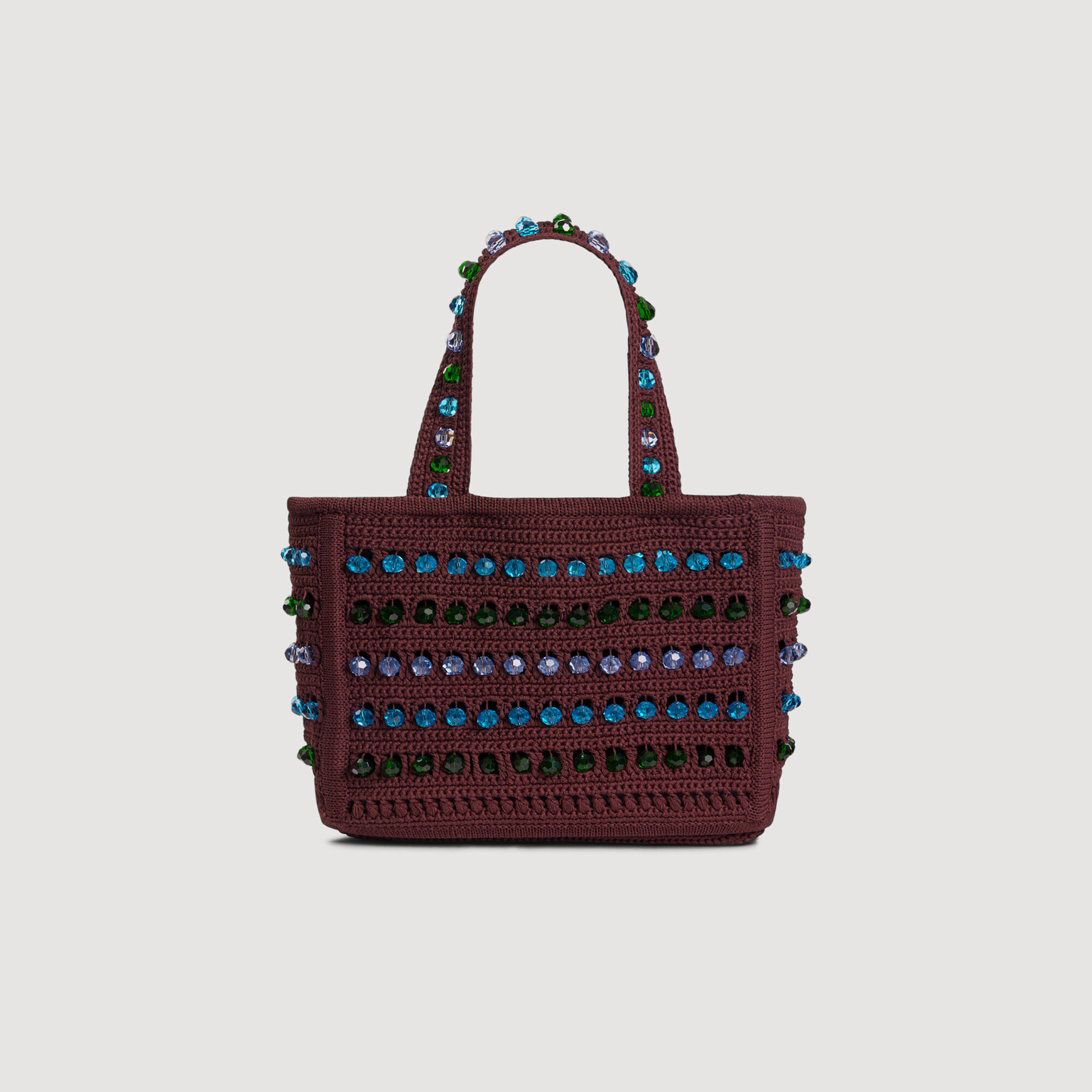 Sac en maille crochet perlé