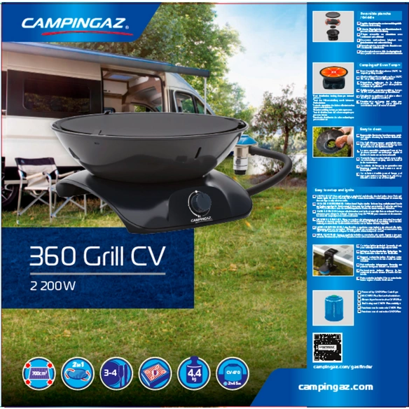 Gasgrill, Grillfläche: 30, Höhe: 16 cm