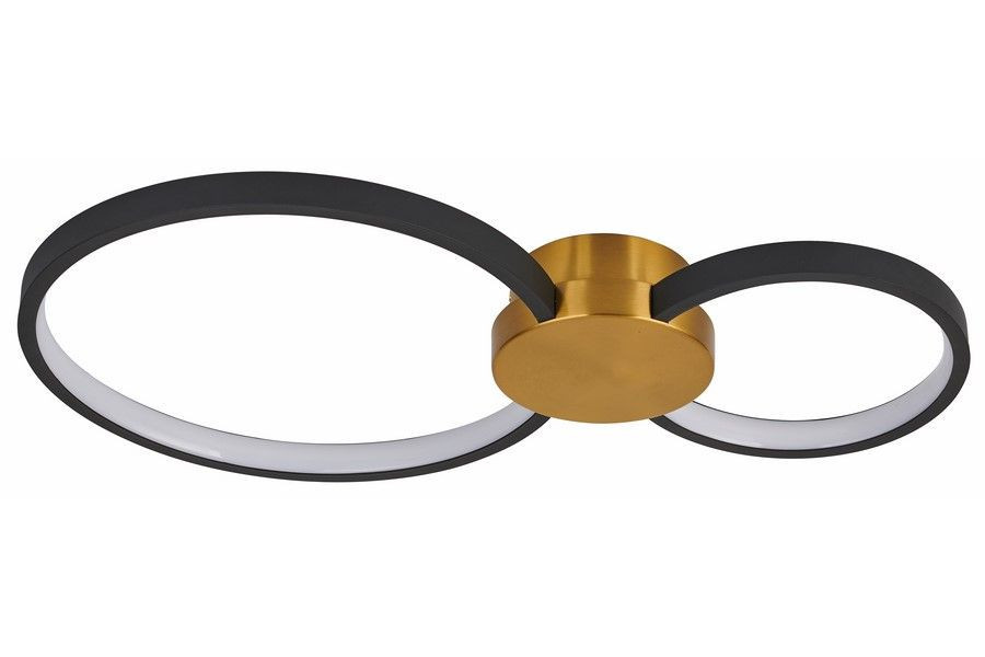 Lampa sufitowa Condida czarno-złota LED 1x20W 3000 / 4000K 1600lm Reality