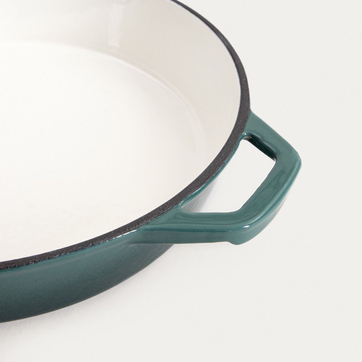 Patelnia żeliwna ANDREAS zielona ombre 26 cm