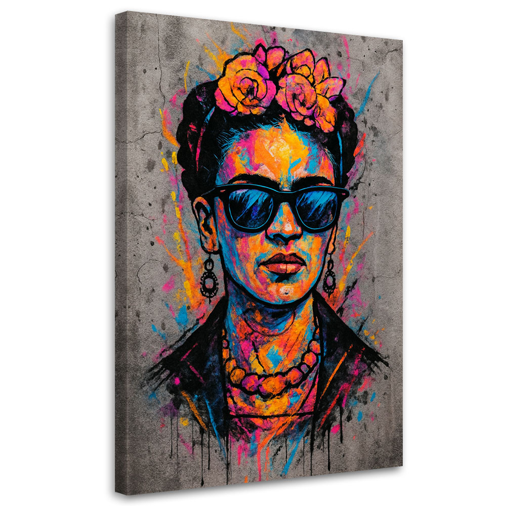 Obraz do salonu, Frida Kahlo Portret Kobiety Pop Art 20x30