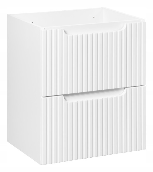 BIAŁA szafka z umywalką 50 cm NOVA WHITE 82-50-2S z szufladami