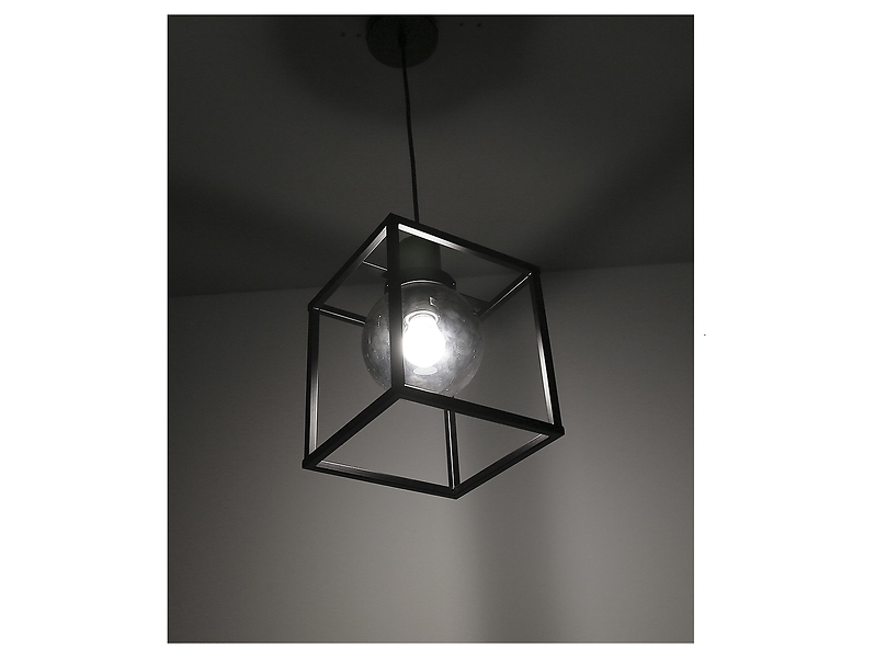 Lampa wisząca Retro metalowa czarna