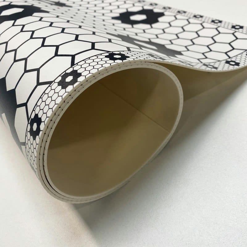 BCBG - Tapis Vinyle Médium l 50xL120cm Noir et Blanc Vintage