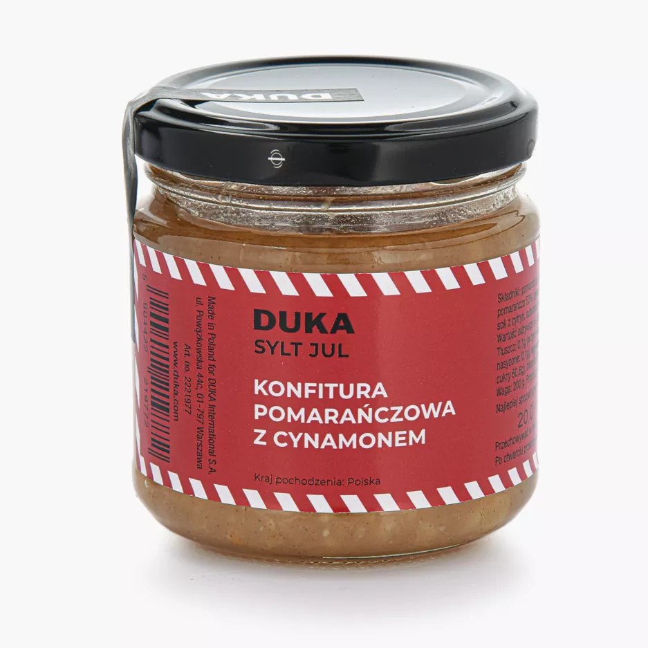 Konfitura pomarańczowa z cynamonem DUKA SYLT 200 g