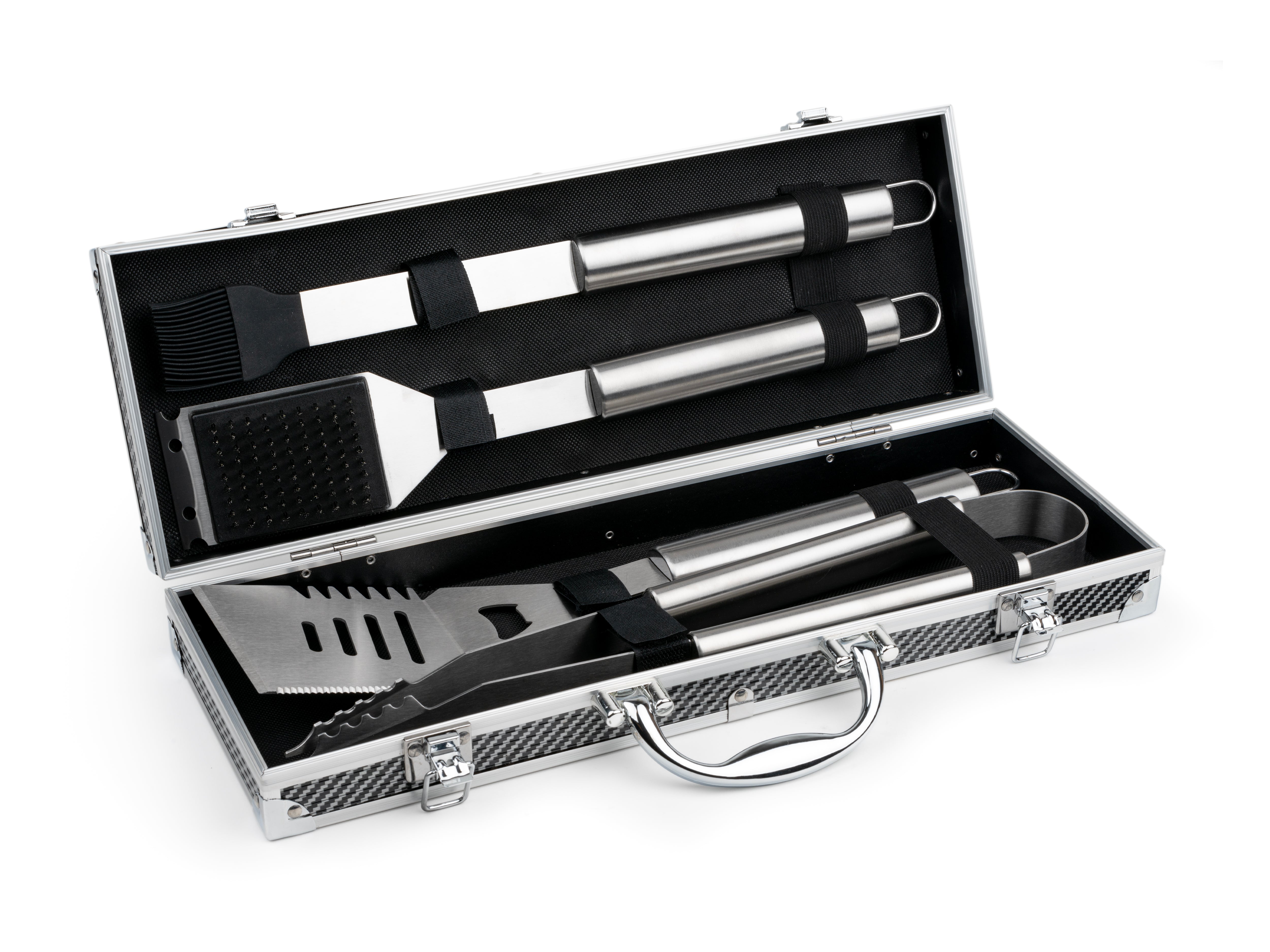 Leopold Vienna - Barbecue koffer - 4 delig - RVS
