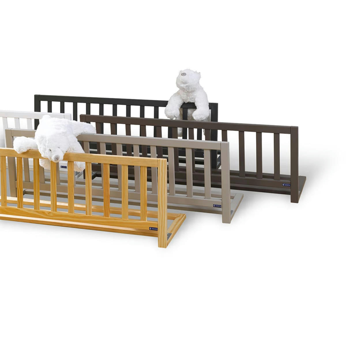 NOÉ - Barrière de lit enfant bois massif blanc