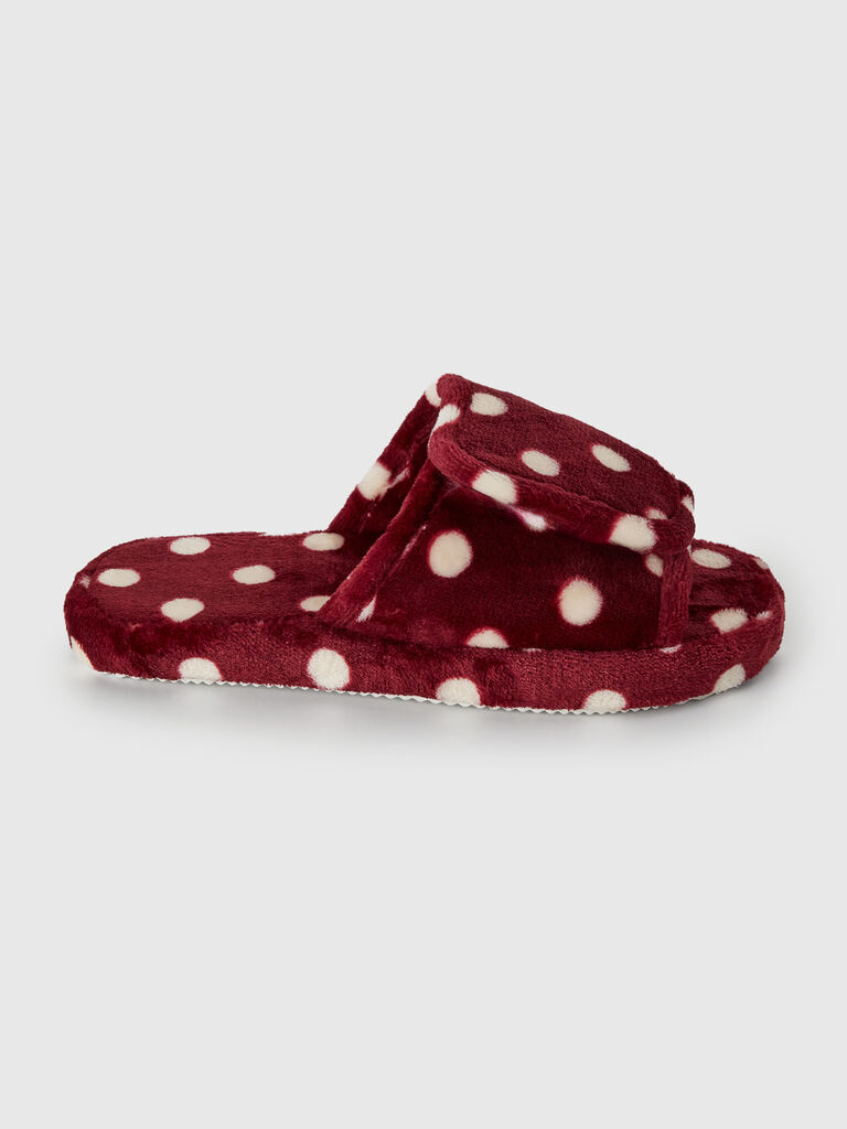 Polka dot slippers
