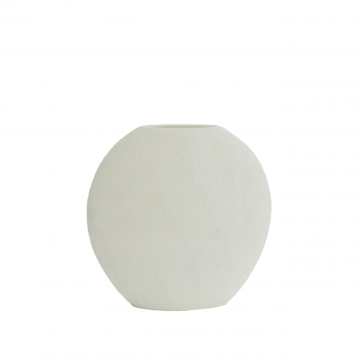 Light & Living - Renda vaas deco 40,5x11x40 cm - crème