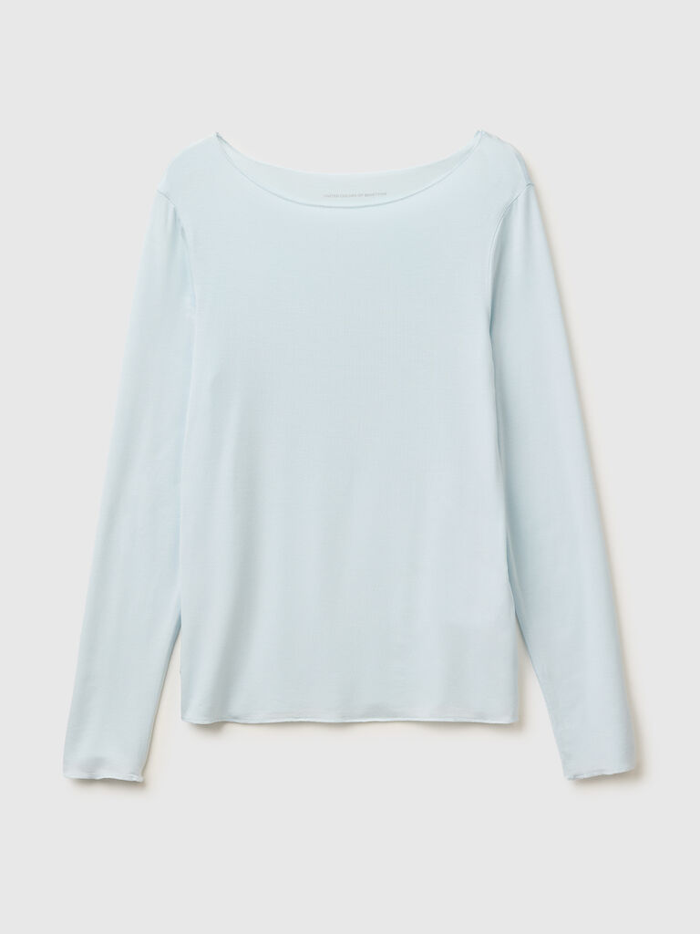 Silk blend undershirt sweater