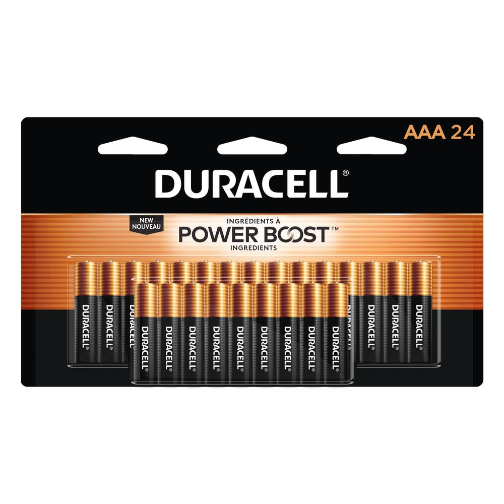 Duracell Coppertop AAA Batteries, Alkaline, 24-pk