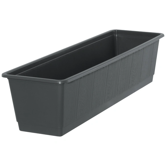 Blumenkasten »Standard«, Polypropylen (PP), anthrazit, rechteckig