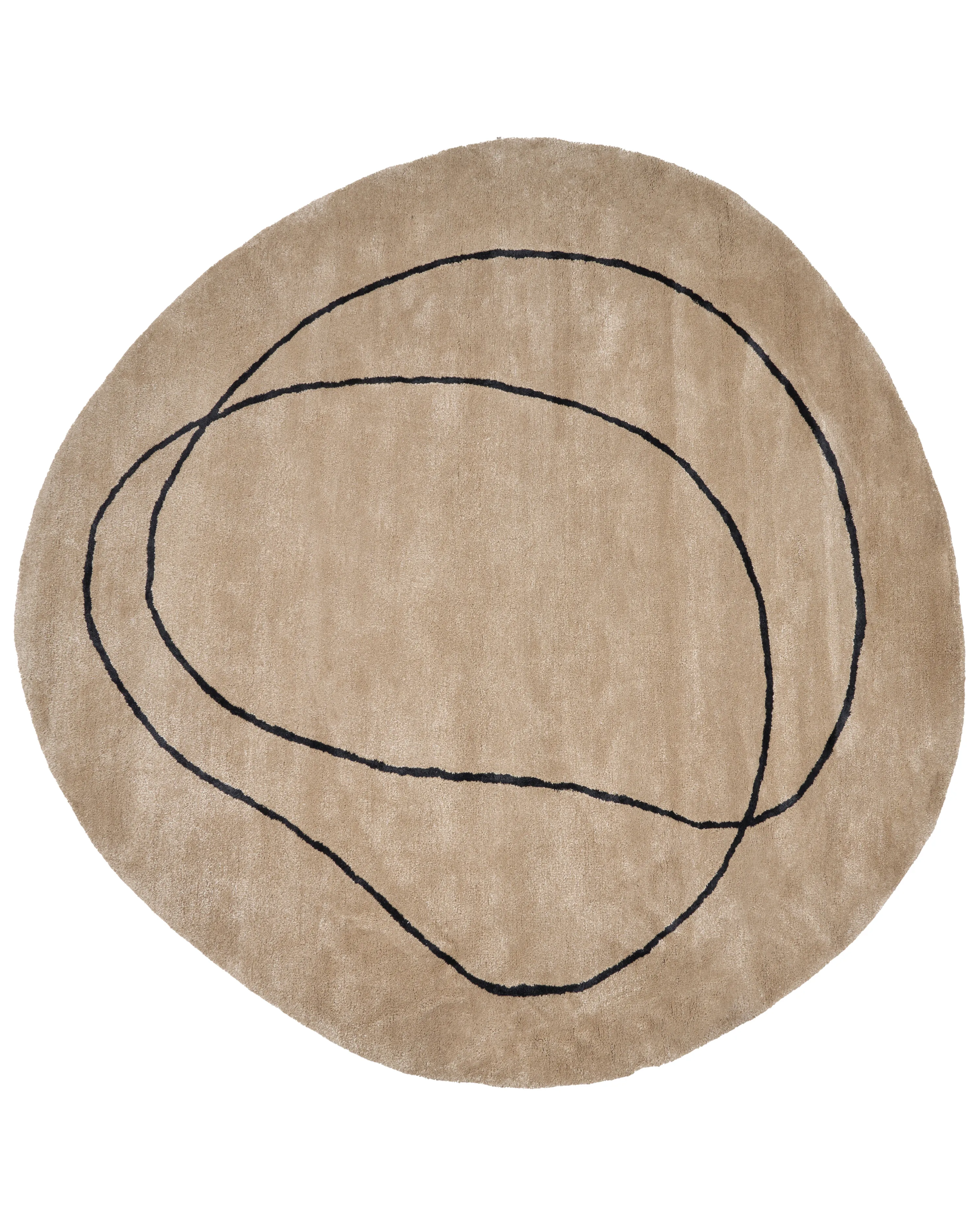 Rug DIGRI Beige ? 200 cm Viscose
