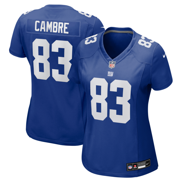Dalen Cambre New York Giants Nike Women's Team Game Jersey -  Royal