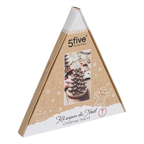 Emporte-pièces étoiles 7 pièces kit Noël - Argent- 5five