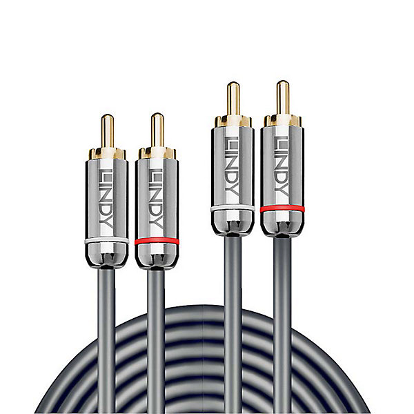 Câble audio 2x RCA Cromo Line 1m LINDY