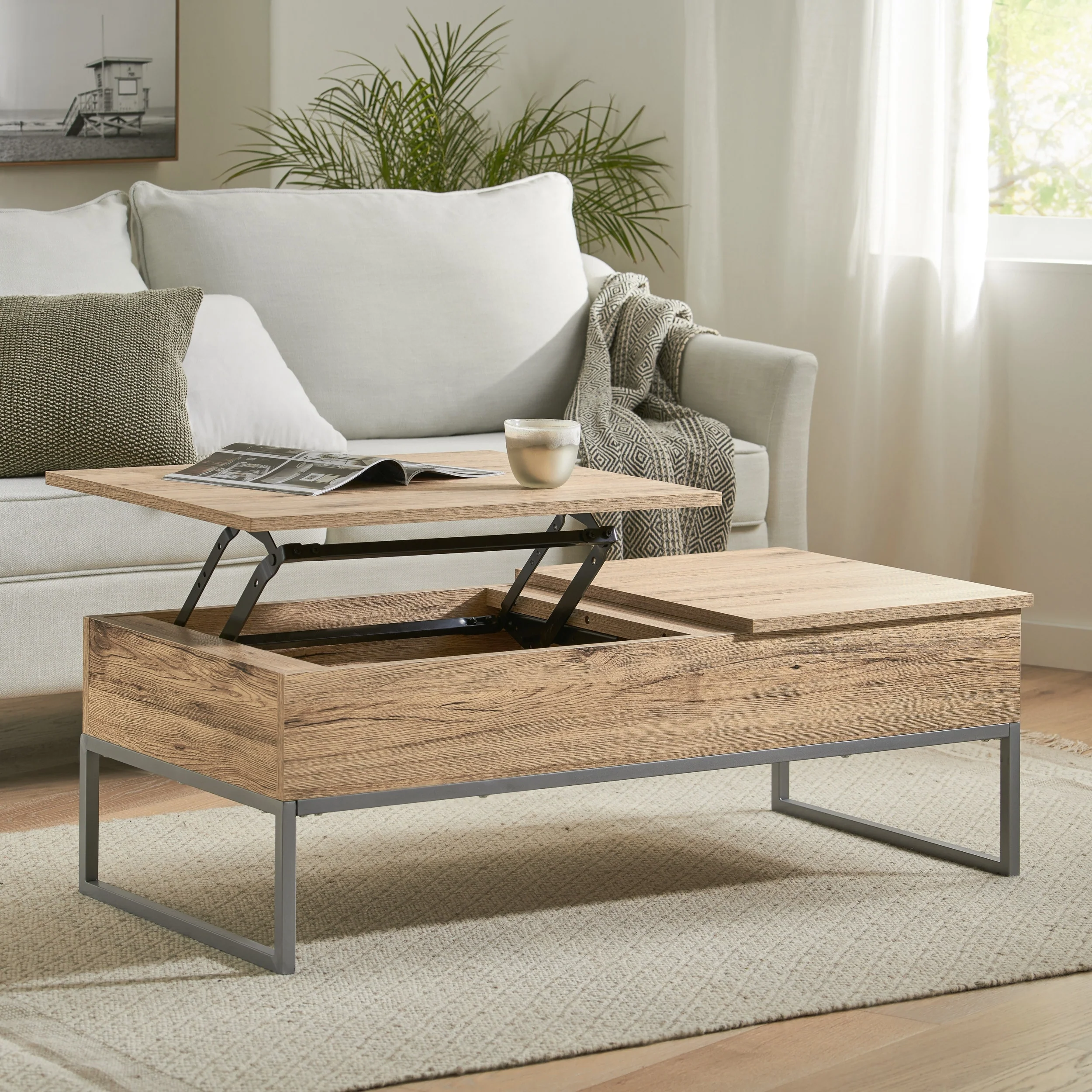 Maxine Dual Lift-top Wood Storage Coffee Table by Christopher Knight Home