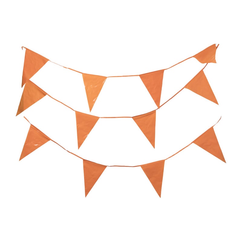 Vlaggenlijn oranje - 10 meter