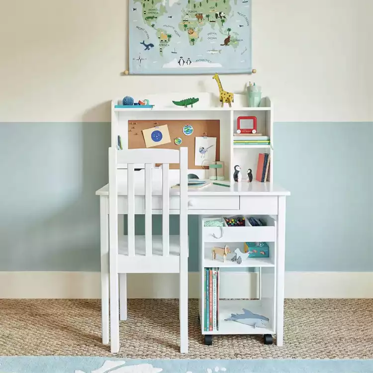 Great Little Trading Company Storage Under Desk - White