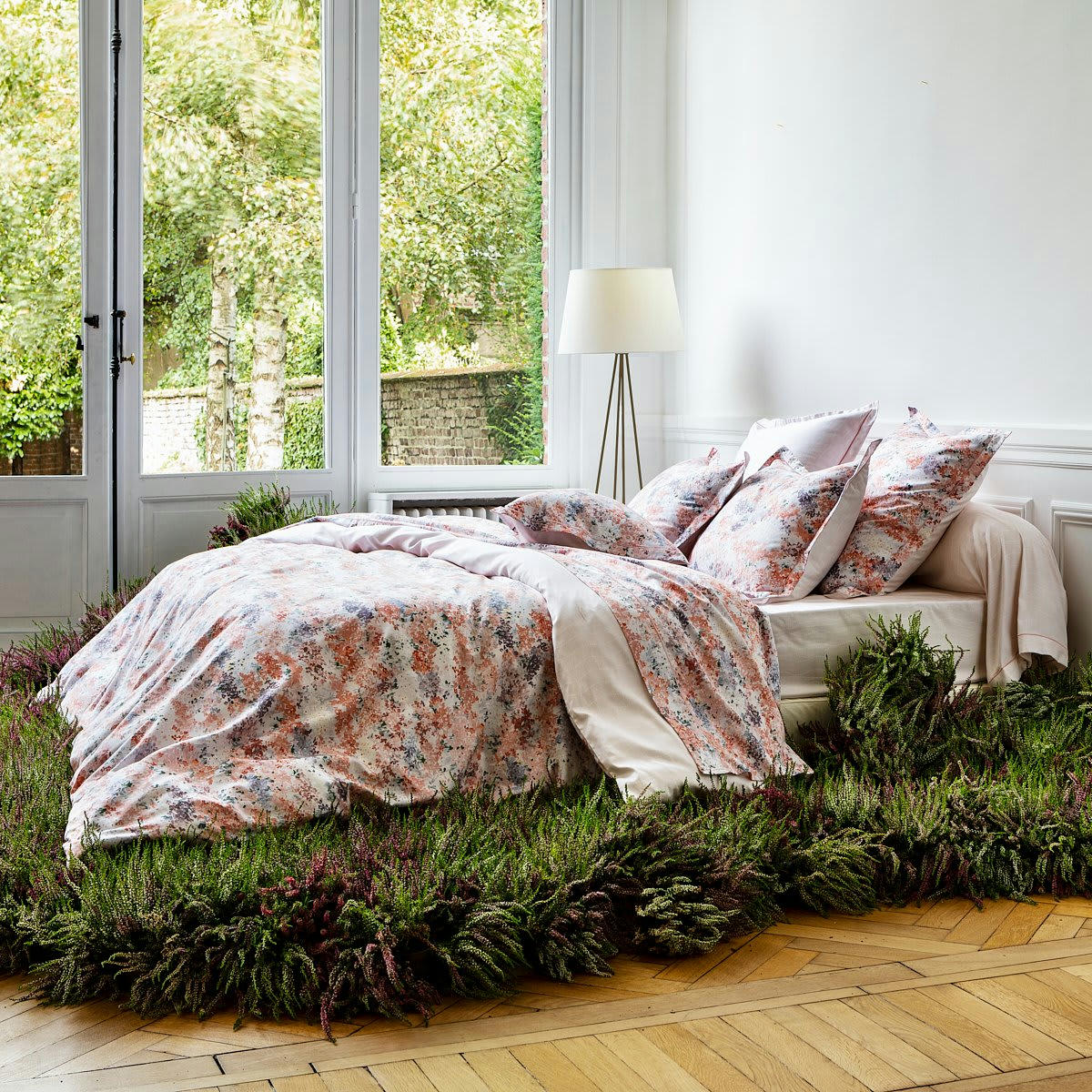 DOLCE VITA - Housse de couette coton biologique rose clair 260x240 cm