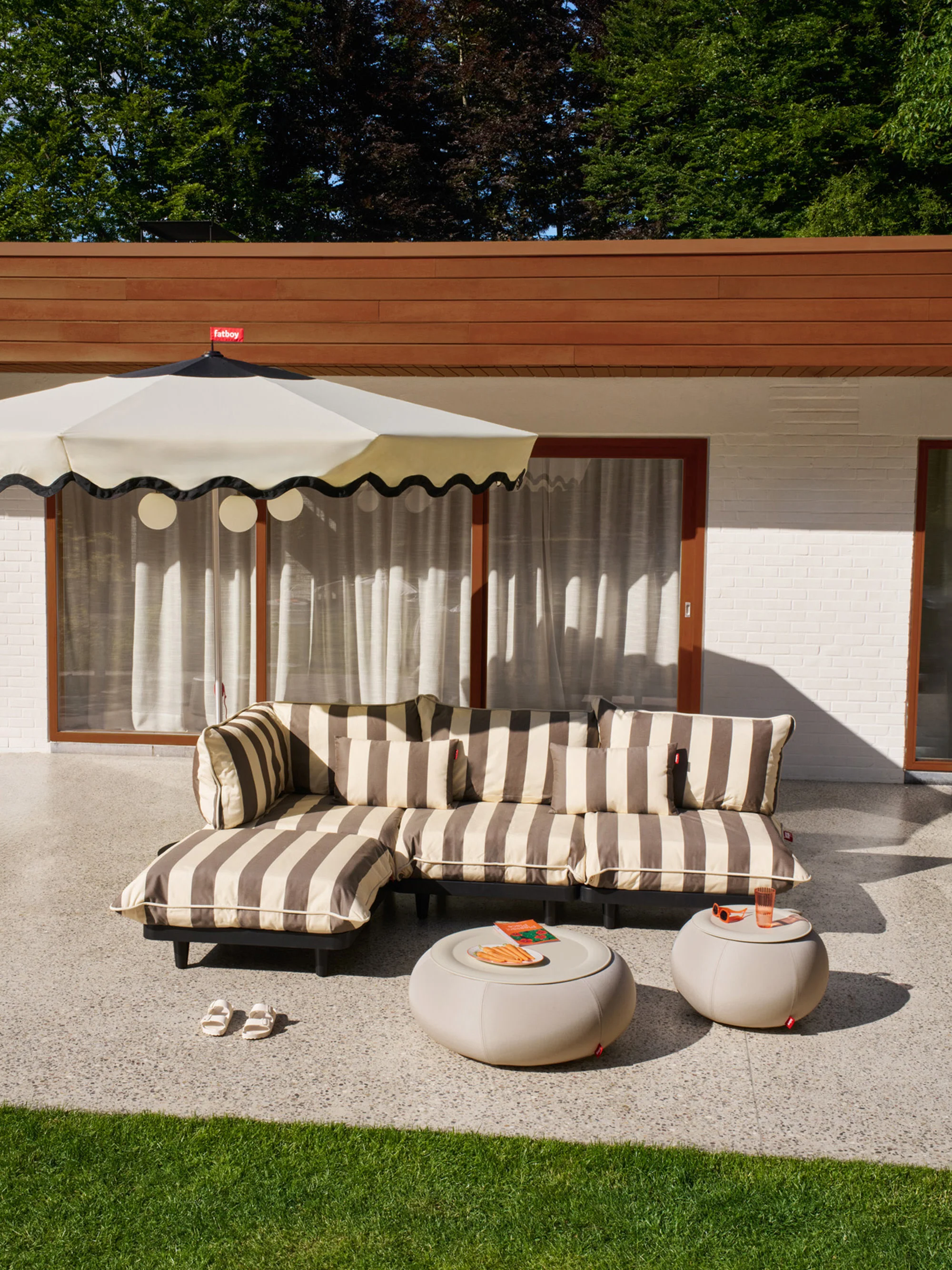 Garten-Sofa-Hocker Paletti