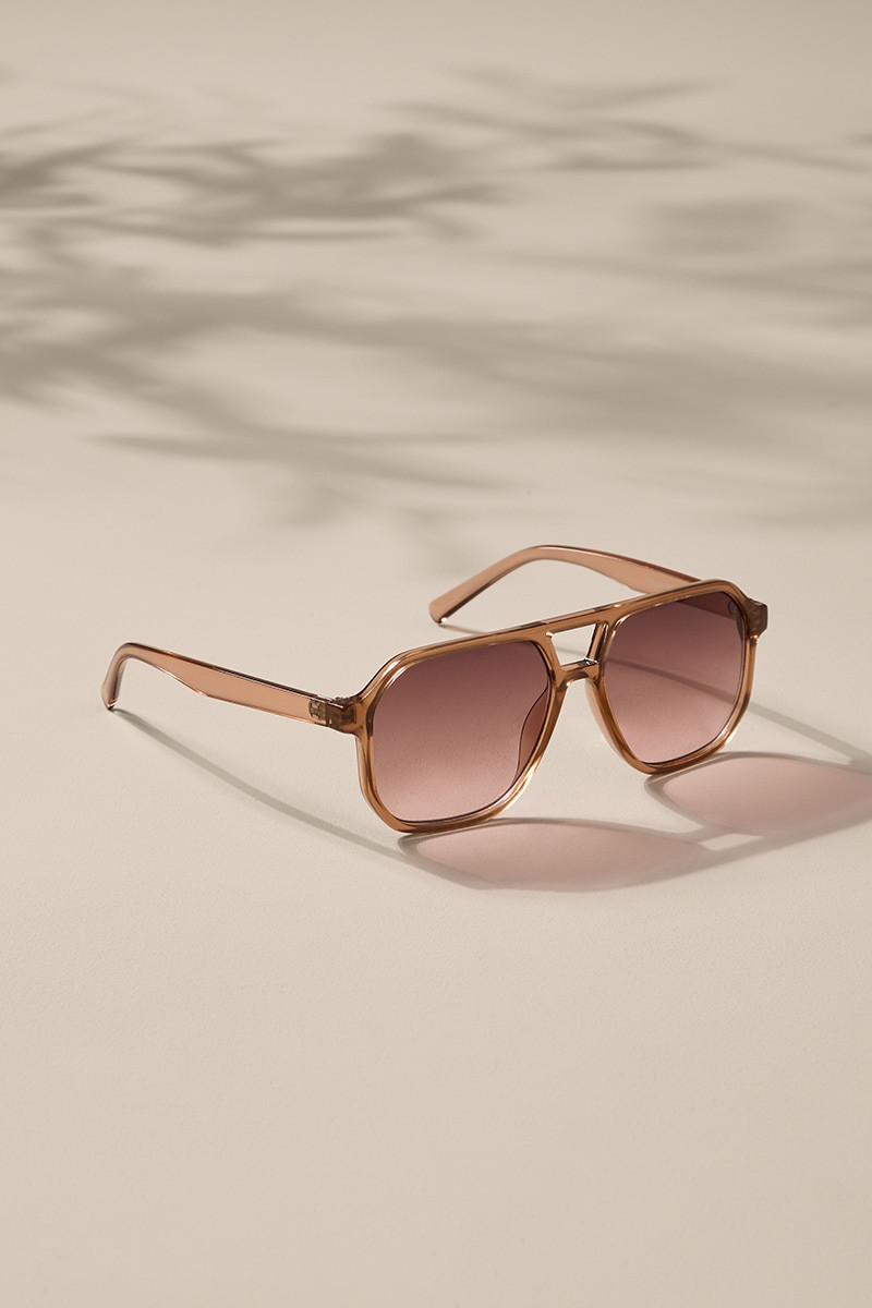 Sylvia Square Aviator Sunglasses
