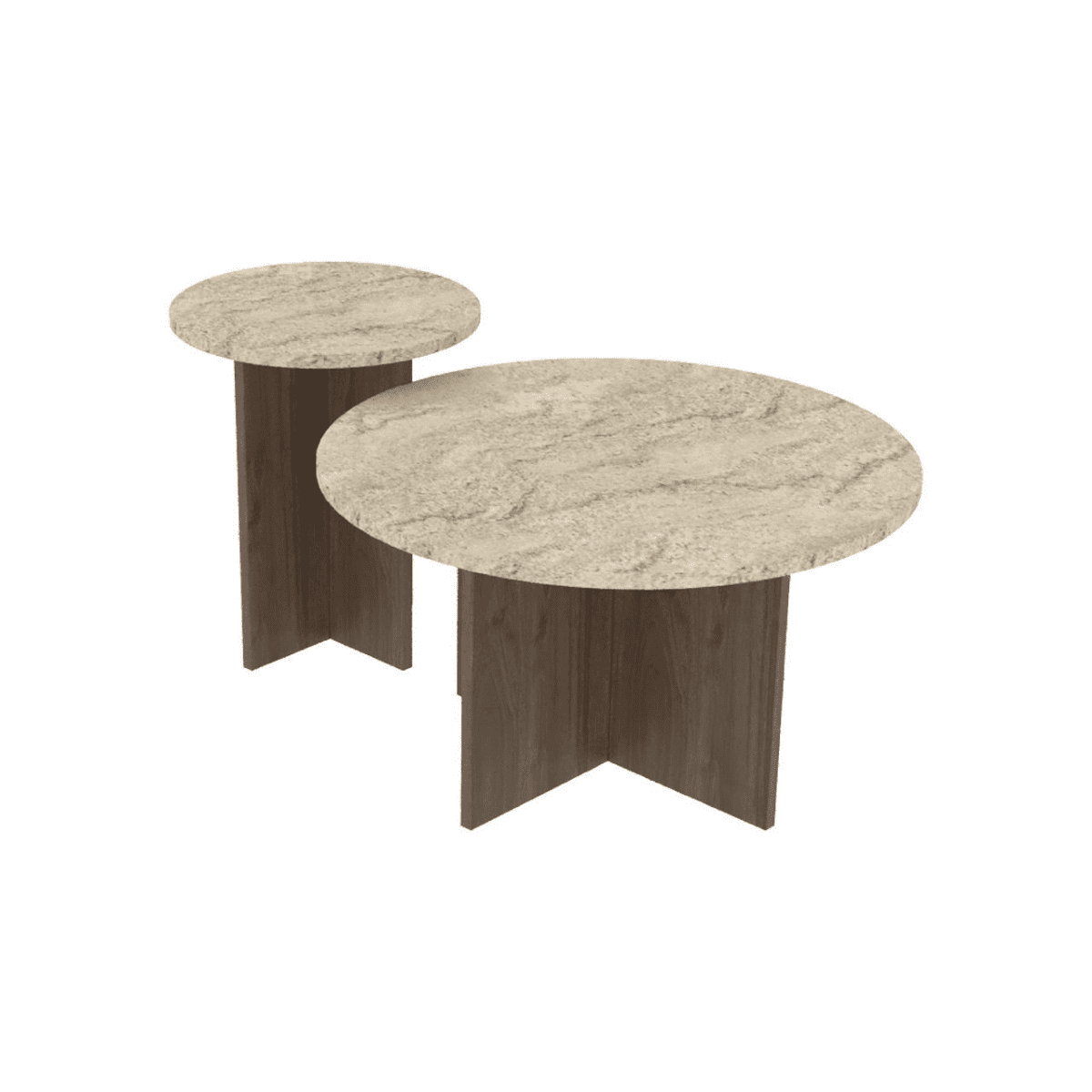 Calicosy - Set van 2 Salontafels TILIA - B70 cm