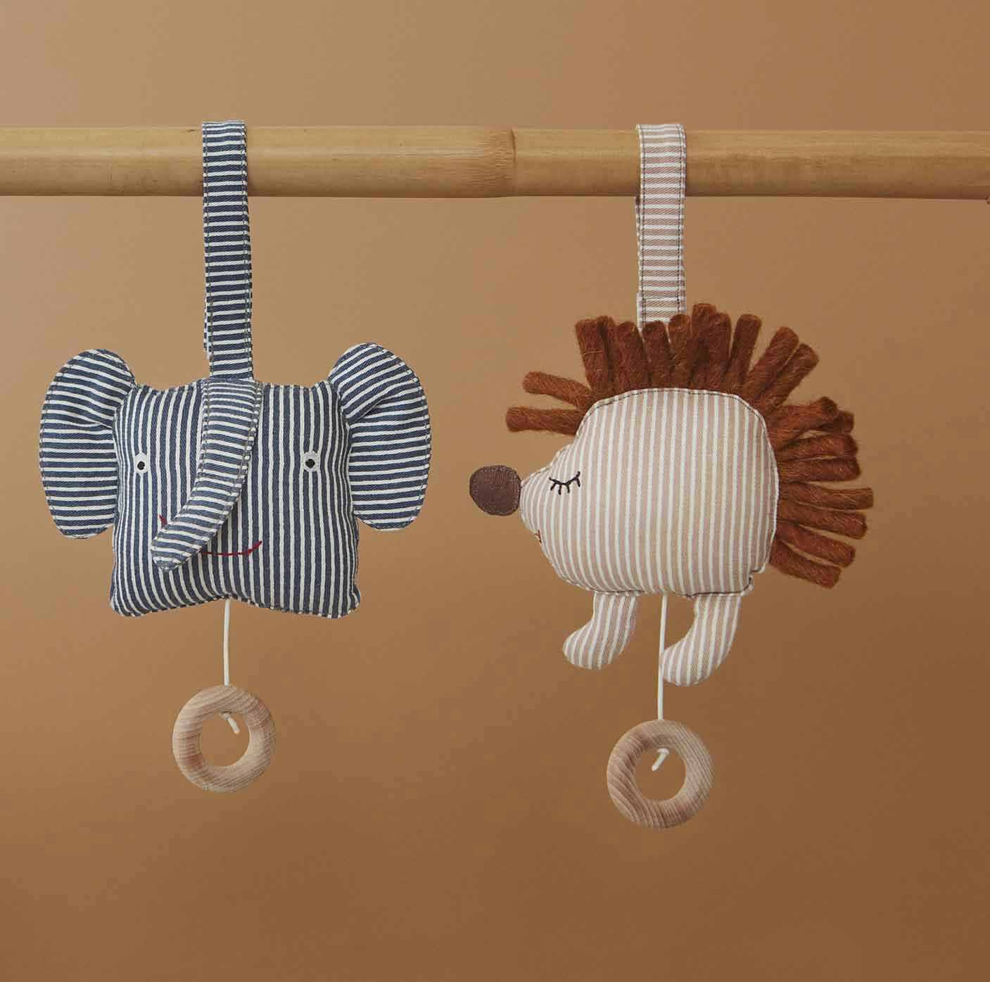 HOPE - Mobile musical hope beige en coton H15x15,5x8cm