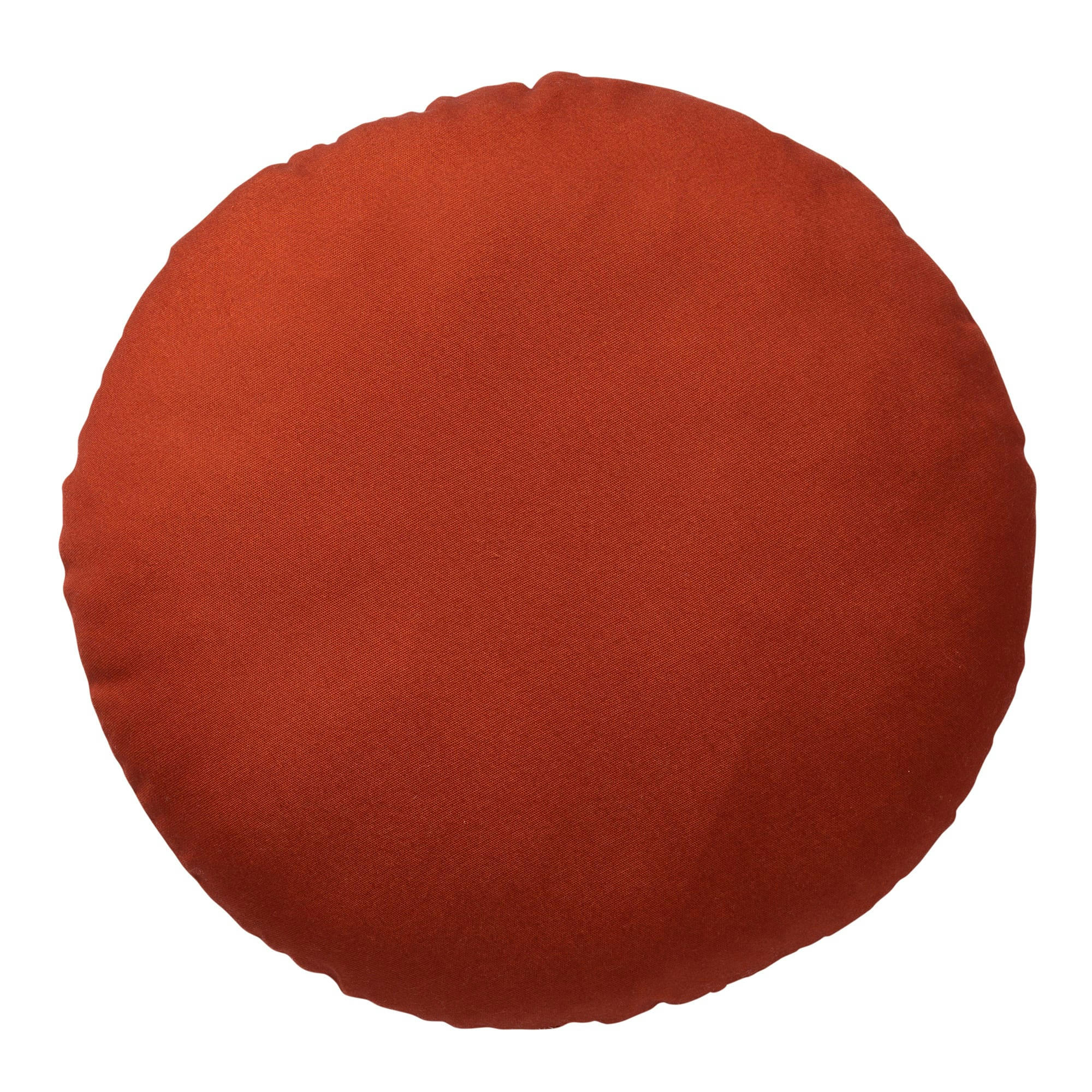 - Coussin rond orange doux 40 cm uni
