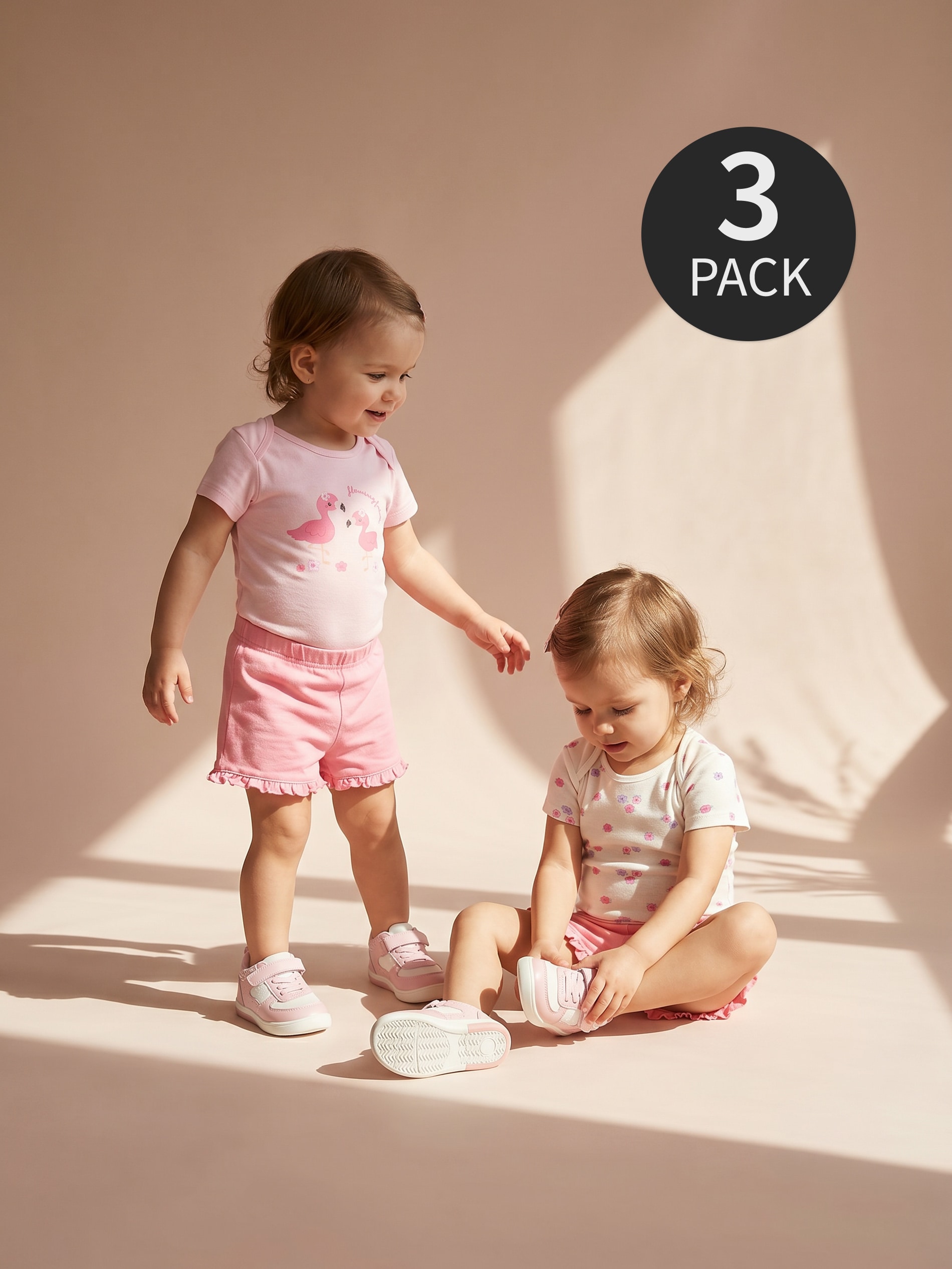 Bawełniane body z nadrukiem 3 pack