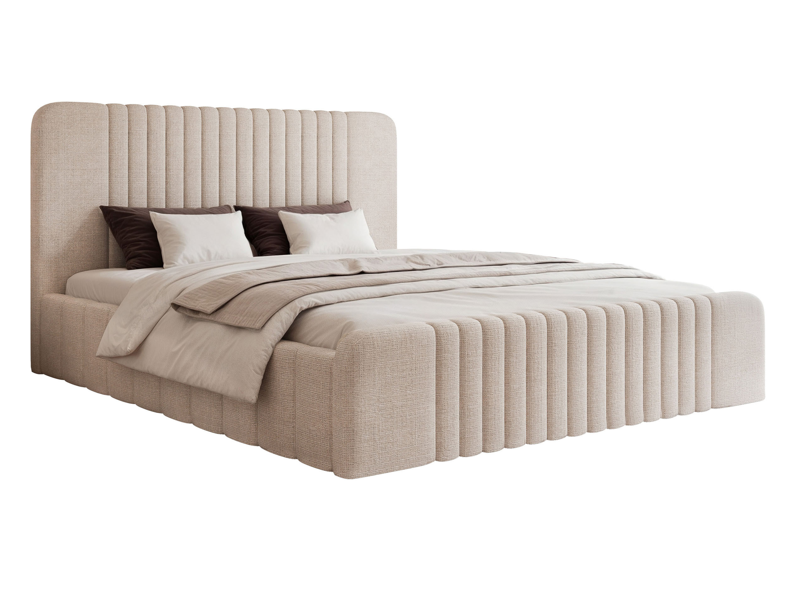 Łóżko 120x200 Verto Comfort z pojemnikiem, tkanina Cremona 02