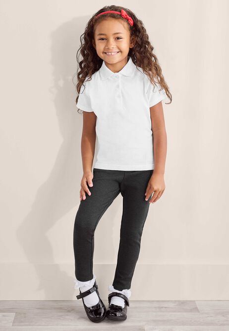 Girls Charcoal Grey Ponte School Trousers
