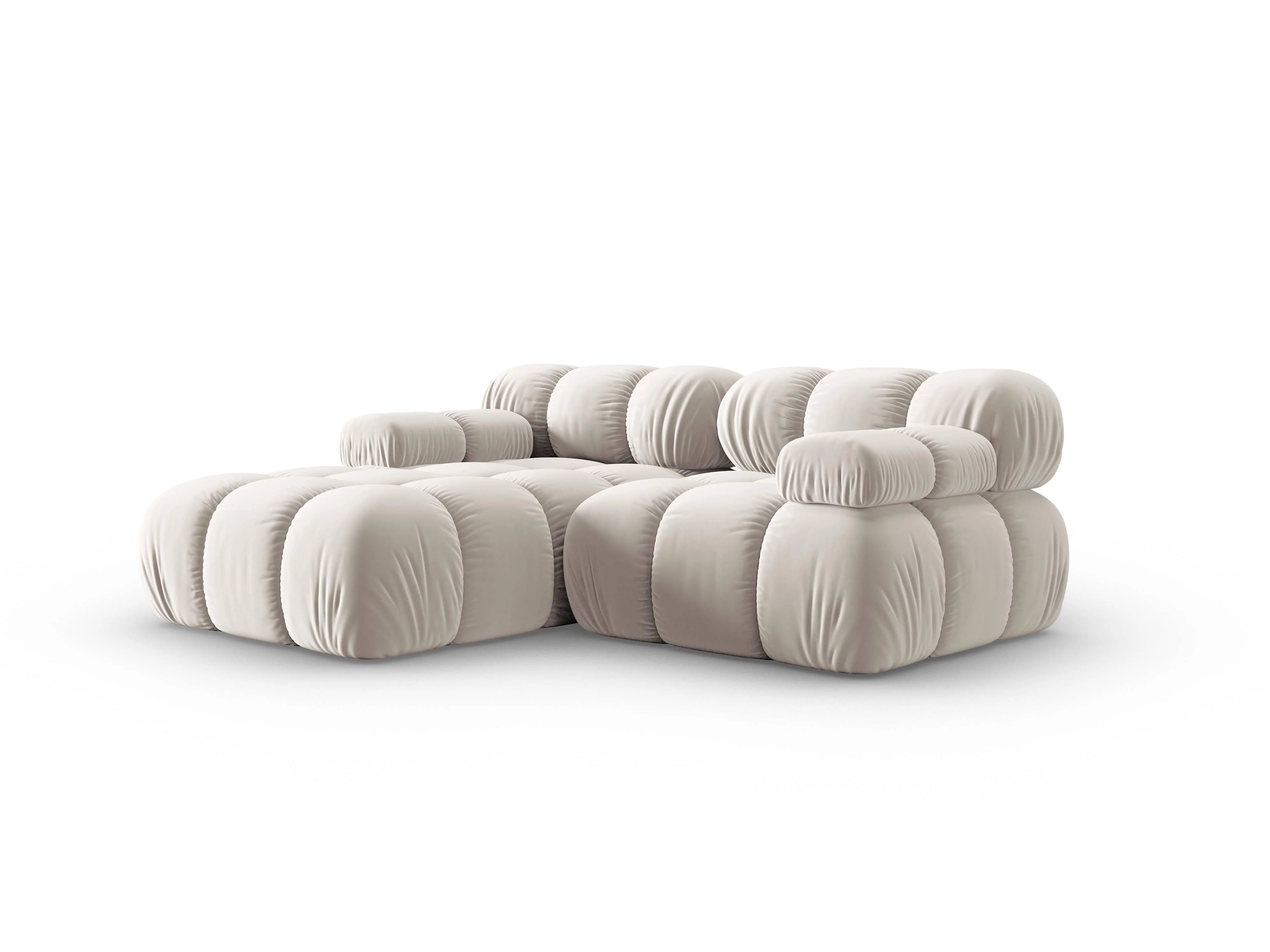 Modulaire-3-zitshoekbank Tropea links velvet
