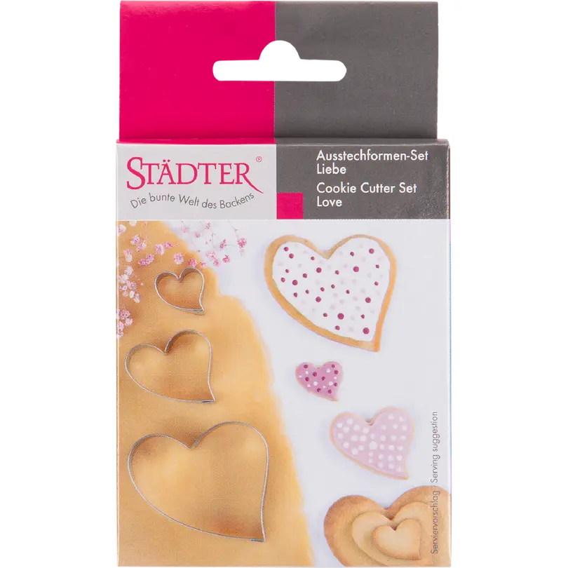 Ausstecher 3er-Set Liebe