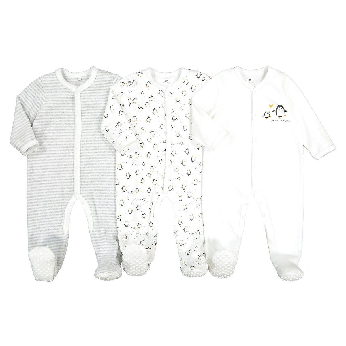 Lot de 3 pyjamas en velours