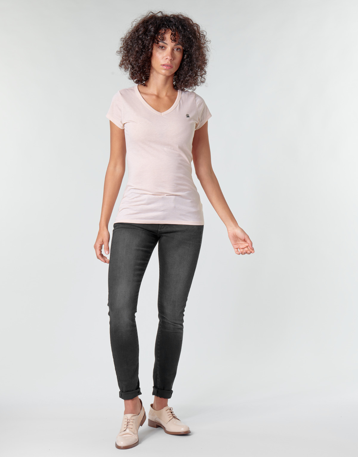 G-Star Raw - LYNN MID SKINNY WMN - Grey