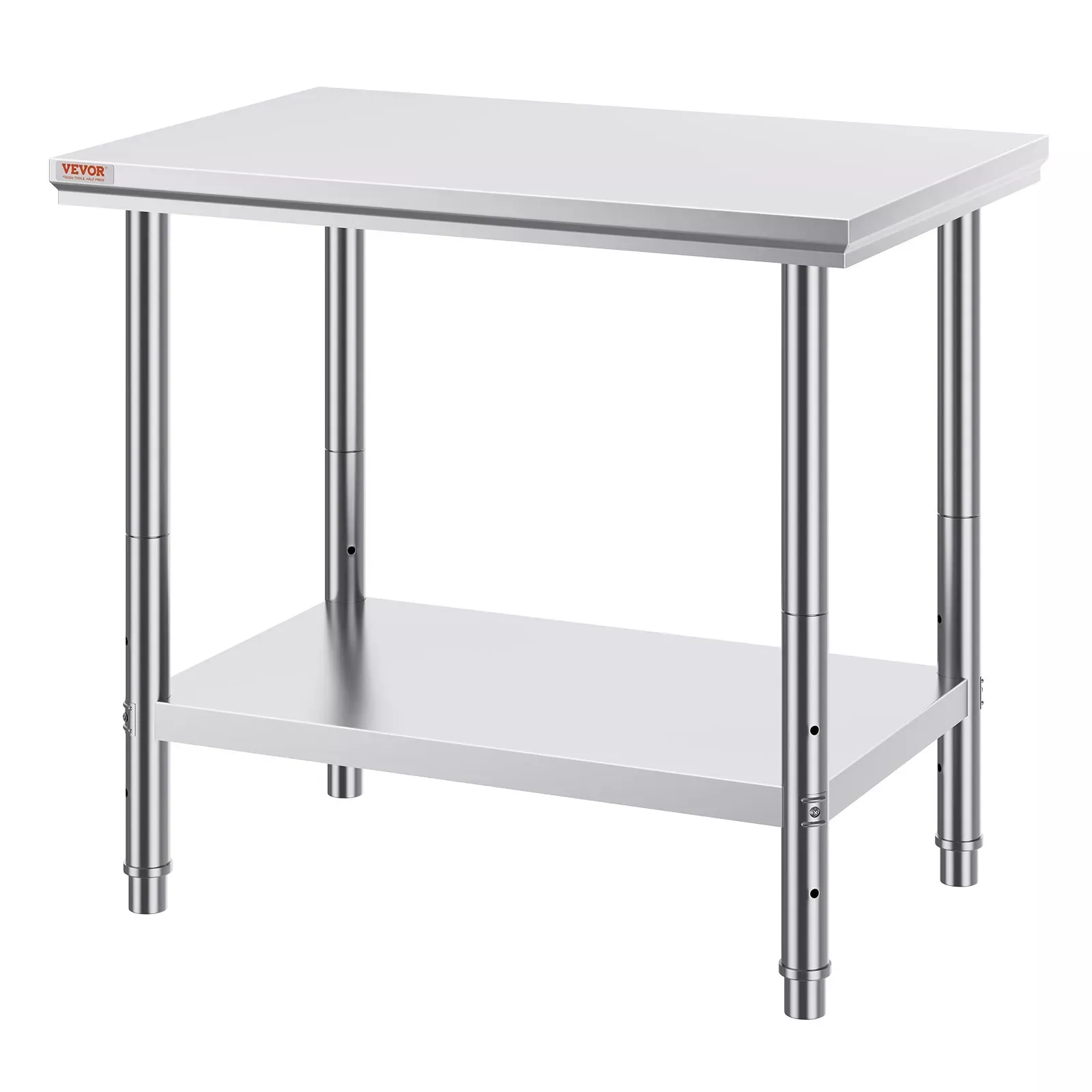 Stół roboczy ze stali nierdzewnej – Nośność 317 kg 90x60x80 cm