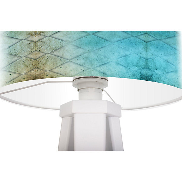 Lampe de chevet stamps foto-099 30 x 30 x 45 cm Blanc
