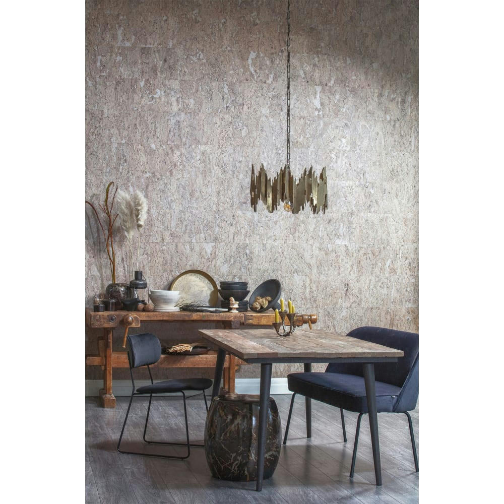 GUILD - Table à manger en bois recyclé 180x90cm bois