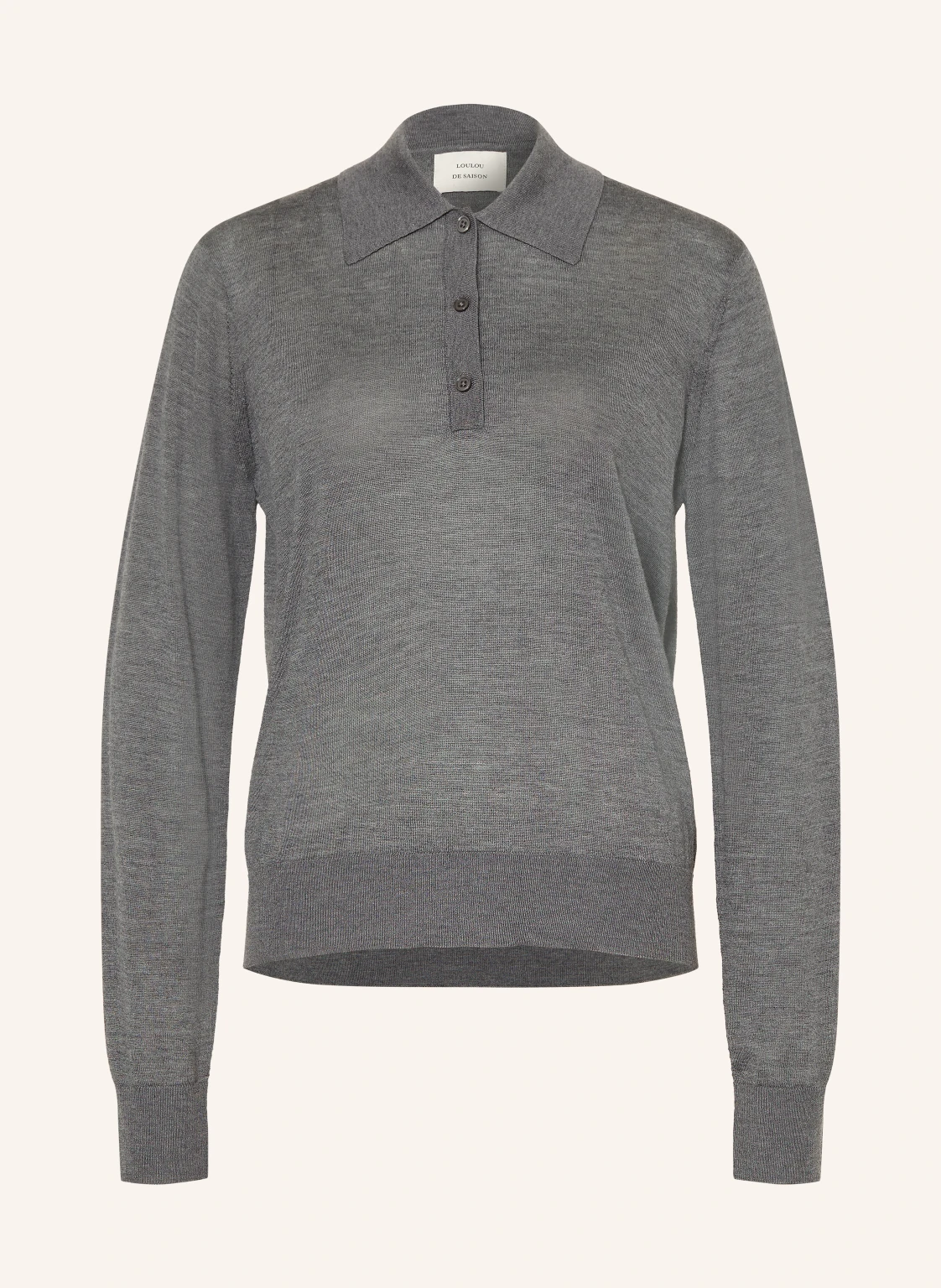 LOULOU DE SAISON Strick-Poloshirt MILES aus Cashmere