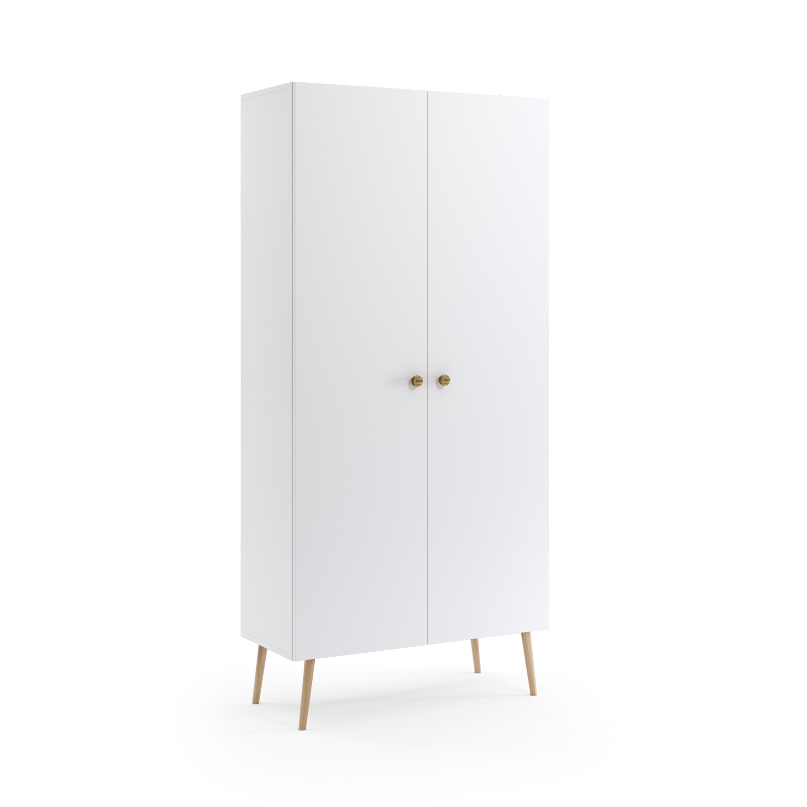 Szafa LEBEL z półkami 87cm biała mat