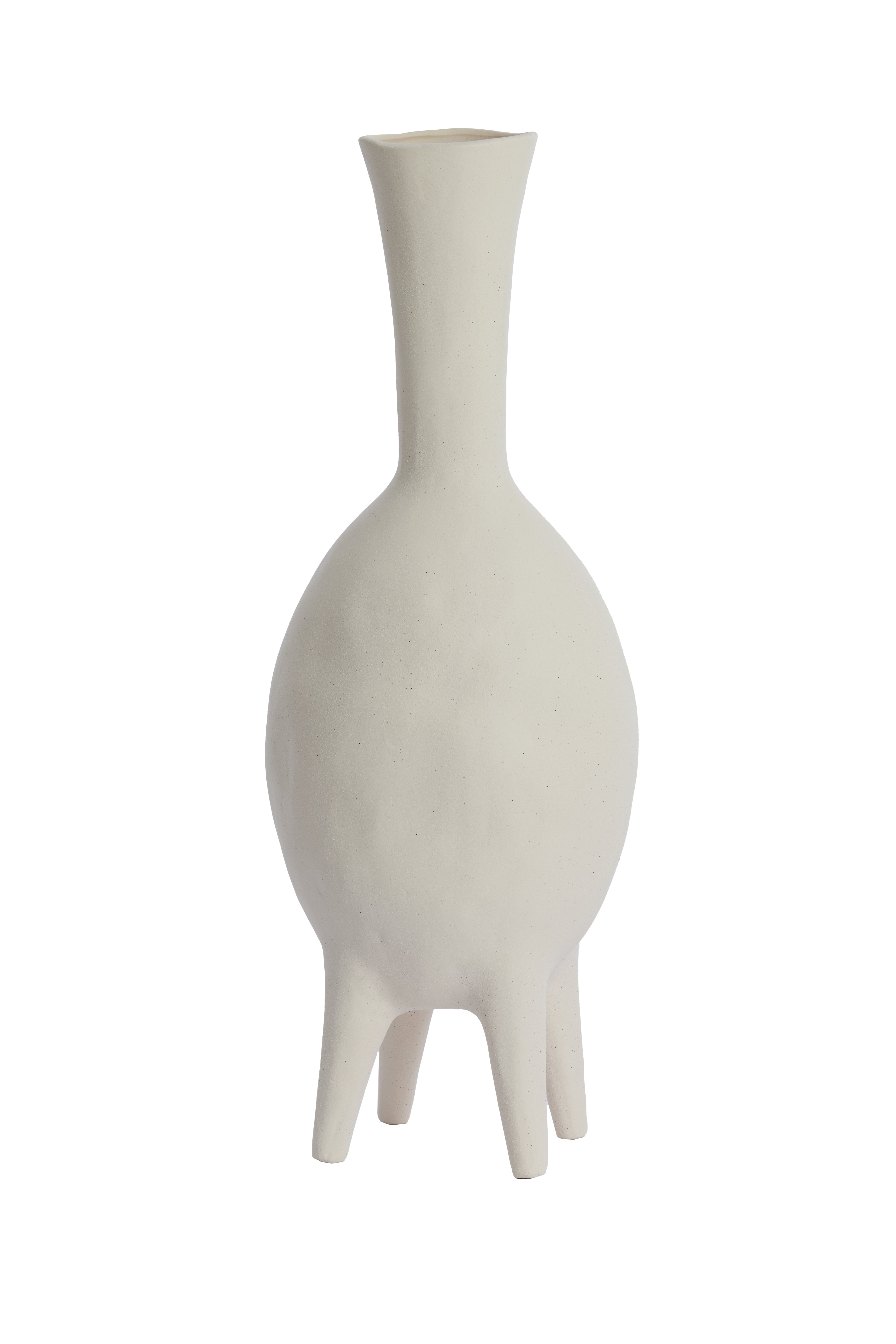 Light & Living vaas NUGINA - 23x20x62.5cm - wit