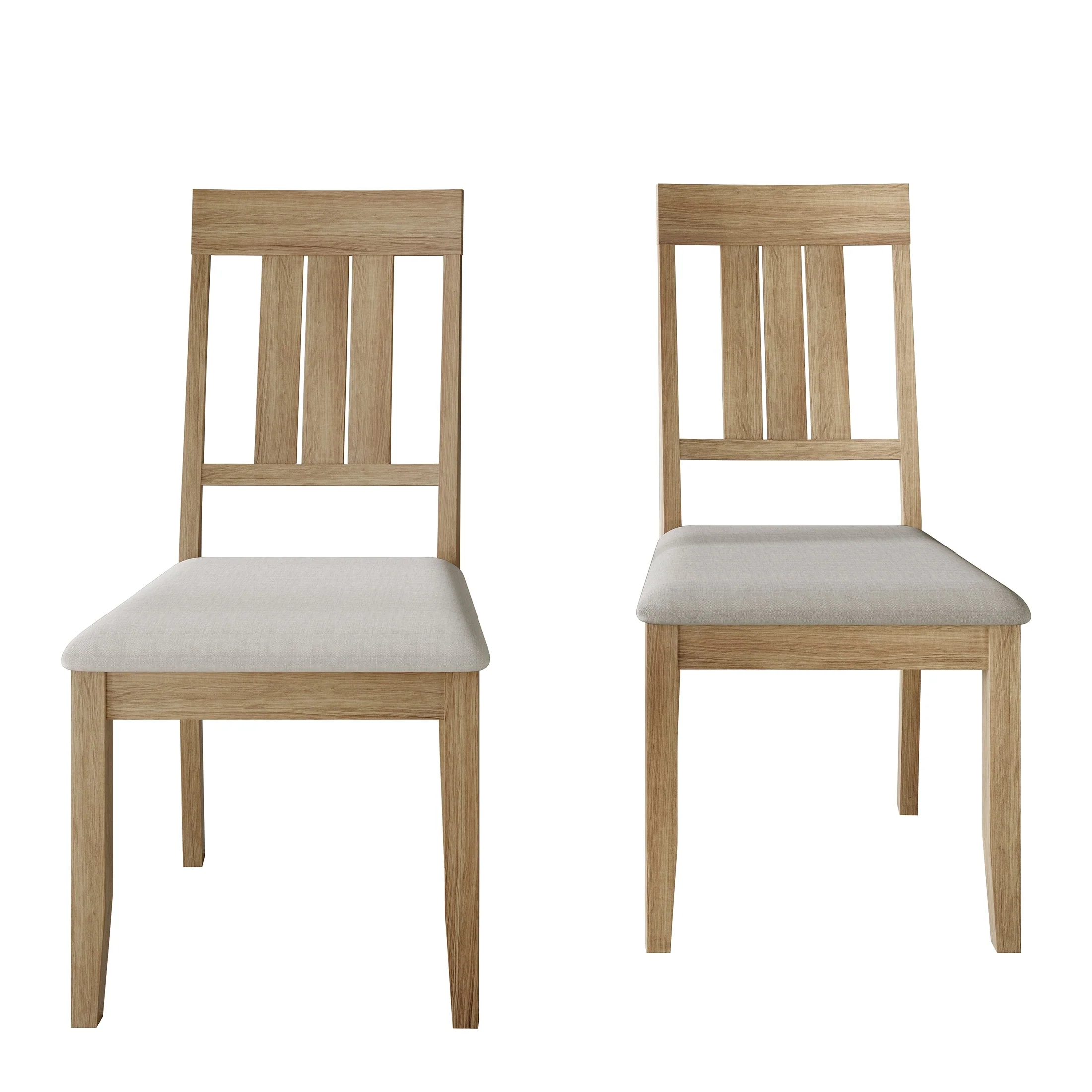 CraftPorch Classic Wooden Dining Chairs (Set of 2) - N/A