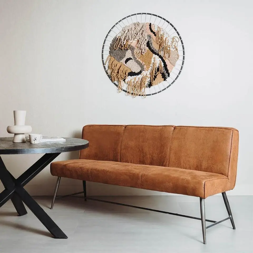 Tower Living - Belmonte eetkamerbank - 155 cm - cognac