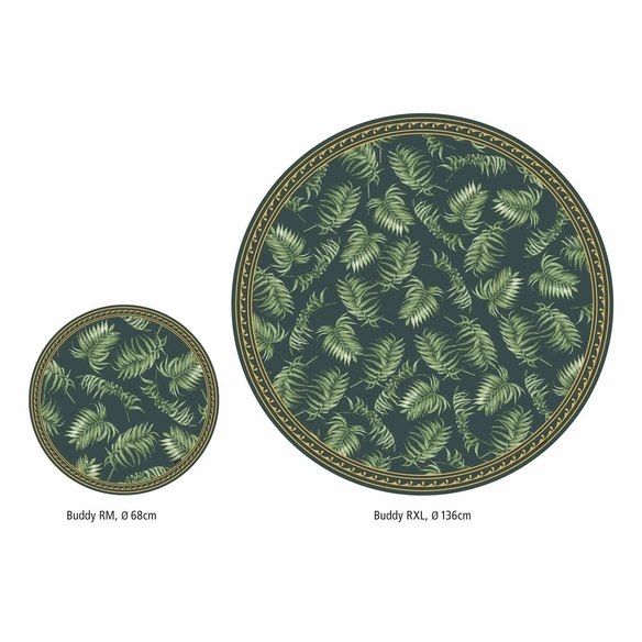 Vinyl Teppich »Mandella«, BxL:136 cm x 136 cm, grün