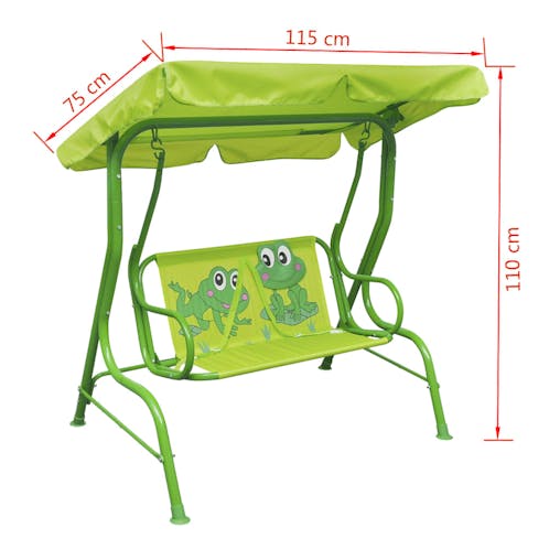 NNEVL Kids Swing Seat Green