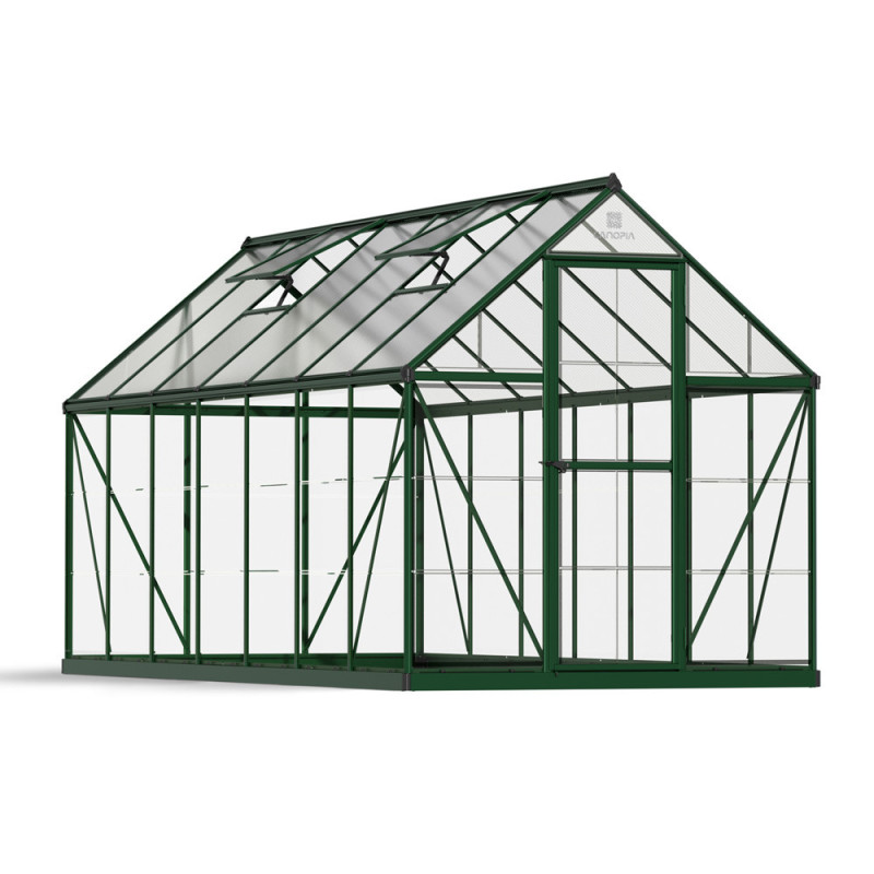 Serre en polycarbonate Hybrid verte 7,6 m² CANOPIA